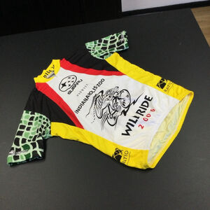 Men's Vomax Cycling Jersey Size M White Yellow
